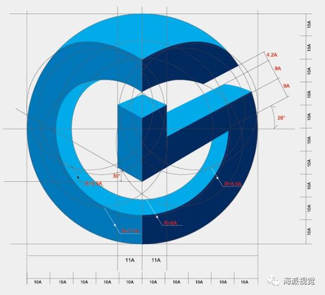 logo制作中的参考线你知道是怎么画的吗?