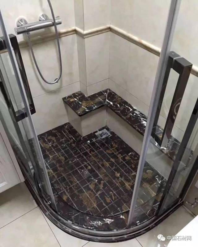 淋浴间为什么选择石材拉槽,看了就明白
