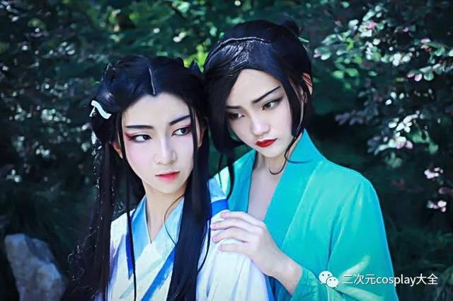 《白蛇缘起》白蛇&青蛇cos,甜甜的古风姐妹情,太有爱了吧