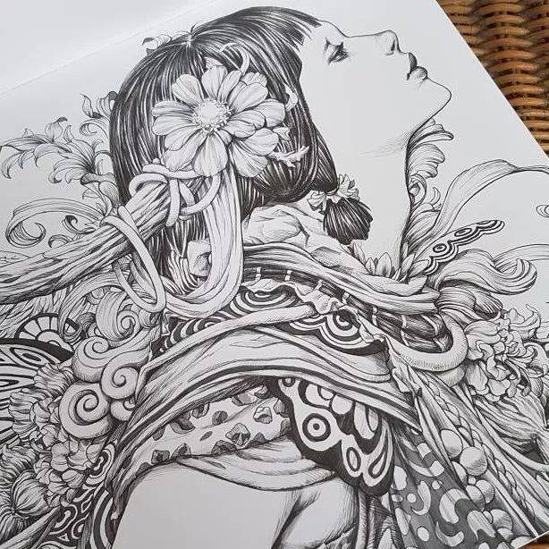 手绘大佬带你玩转针管笔插画,百看不厌,美的过分