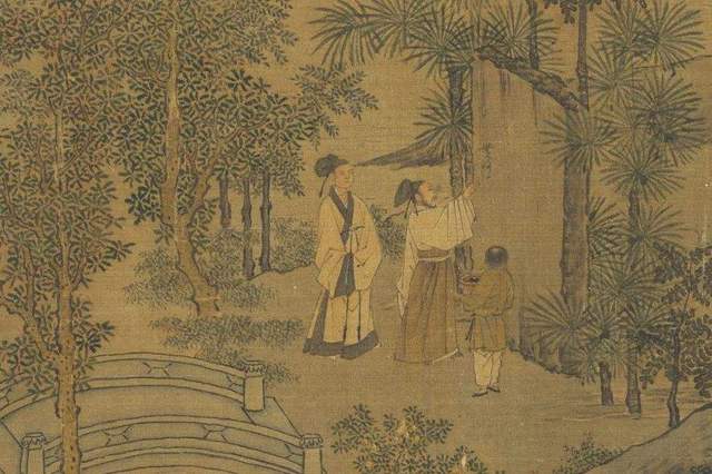 (传)南宋刘松年《西园雅集图》(局部)(台北故宫博物院藏)
