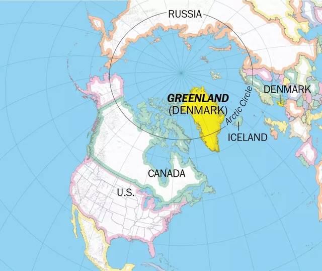 其实格陵兰岛是地球上最大的岛屿,面积达到了216.
