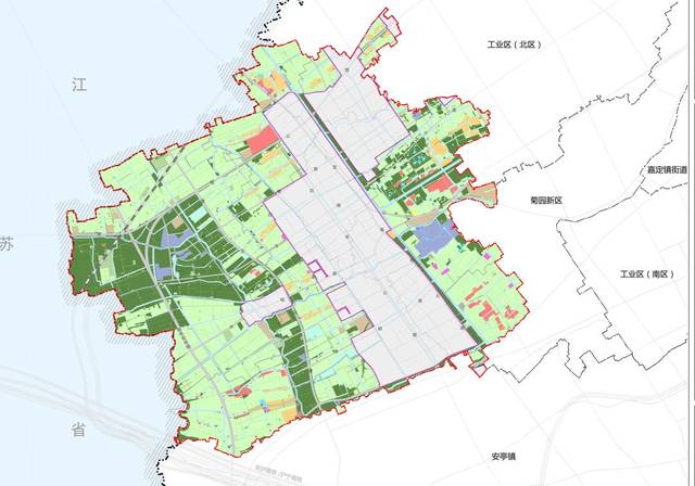 本次规划范围为外冈镇城市开发边界外区域,总面积约37平方公里,共