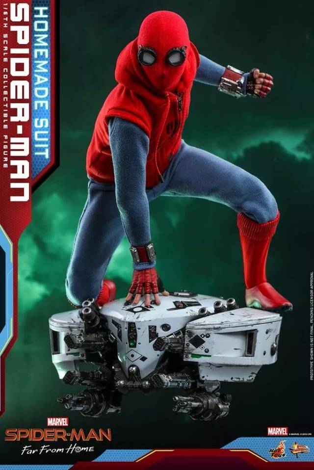 hot toys《蜘蛛侠:英雄远征》蜘蛛侠 (自制战衣版) 1/6 比例人偶作品