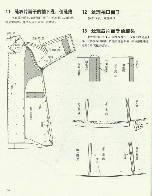 女大衣合集 | 解读插肩袖 高领堑壕女大衣(附裁剪图和