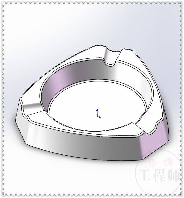 solidworks一个扫描就可以完成的烟灰缸