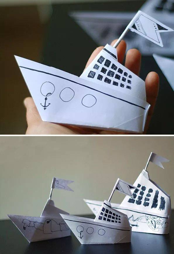 折纸|a4纸折舰艇