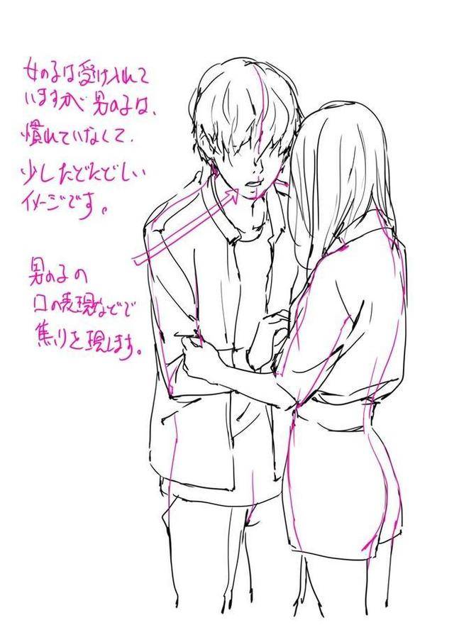 「推荐」暖暖的情侣姿势绘画素材,赶紧来祝福这对新人