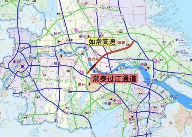 与常泰过江通道北接线顺接