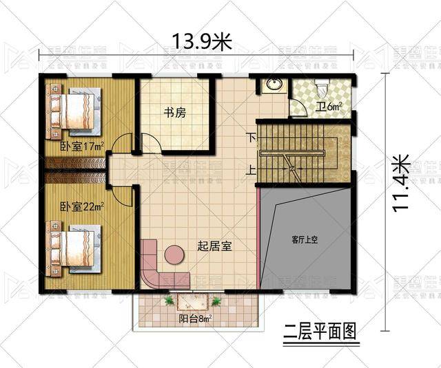 9x11米农村建房图纸,9x11南方农村房屋 9x11.4米 占地面积:144.86平方米 建筑面积:465.