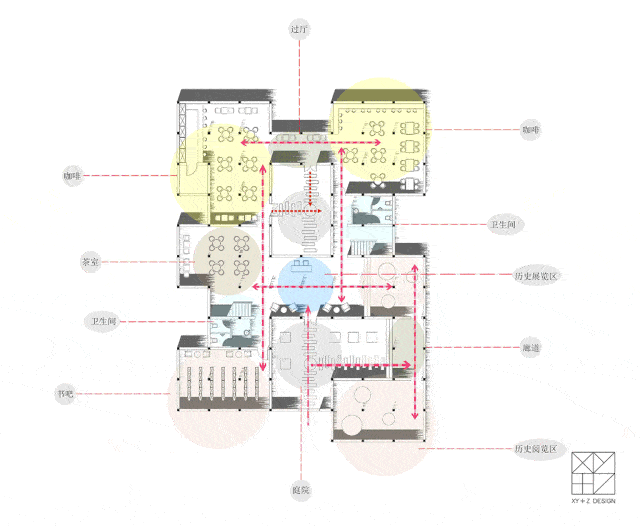 让使用者在这个空间停留的同时,能平静的感受空间,感受建筑与自然的