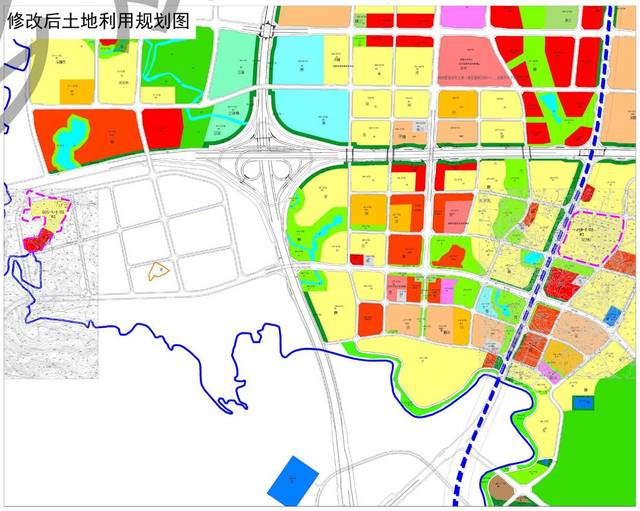 中央公园,李家沱,西彭部分地块调规 涉及区域规划和地块类型