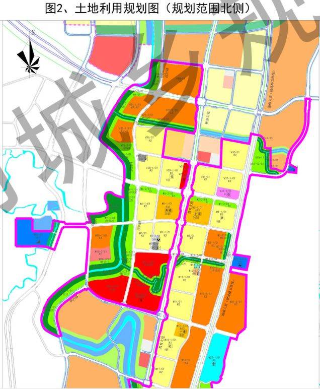 中央公园,李家沱,西彭部分地块调规 涉及区域规划和地块类型