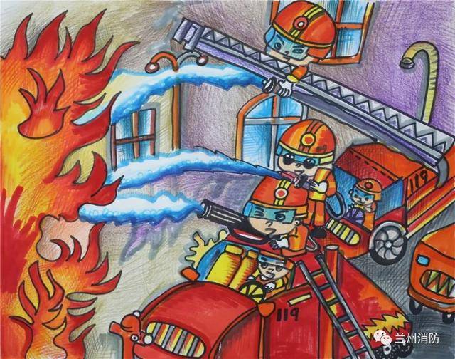 快来围观 |兰州消防 "我是小小消防员" 绘画作文获奖作品出炉啦