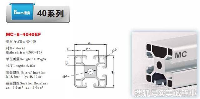 工业铝型材4040ef