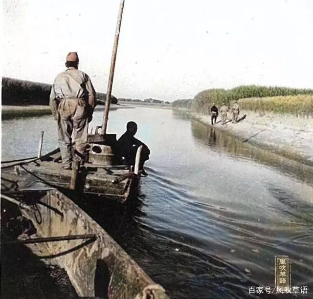 【老照片】1940年咱文安县境内的大清河风景!