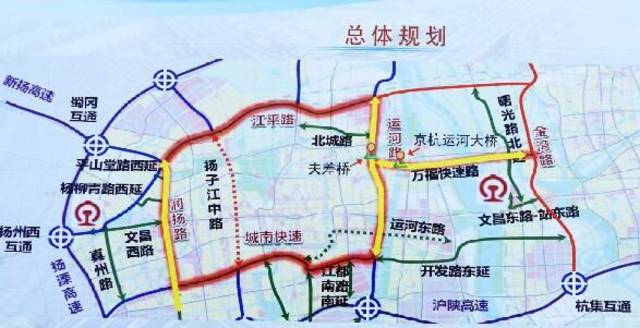 万福快速路是扬州市中心城区快速路网的重要一横,东西向连接扬州cbd