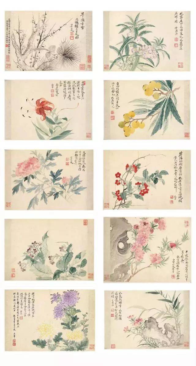 文章来源_网络 说到没骨画,就绕不开恽南田.