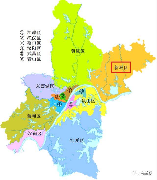 武汉市行政区划地图上面新洲区 从武汉市行政区划图中可以看到,新洲