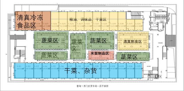 西门农贸市场分区图