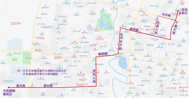 因施工断交,沧州11条公交线路临时调整,另有两条