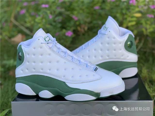 air jordan 13 pe 乔13 aj13 雷阿伦 白绿 篮球鞋