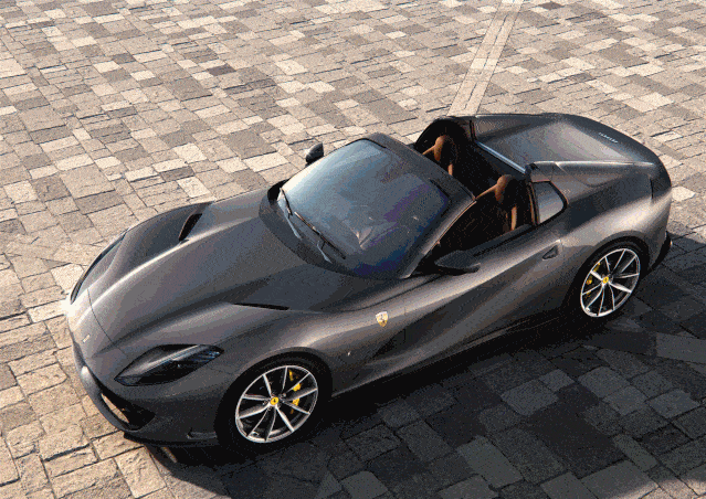 法拉利812 gts:全新跃马v12敞篷跑车回归,再现传奇风采