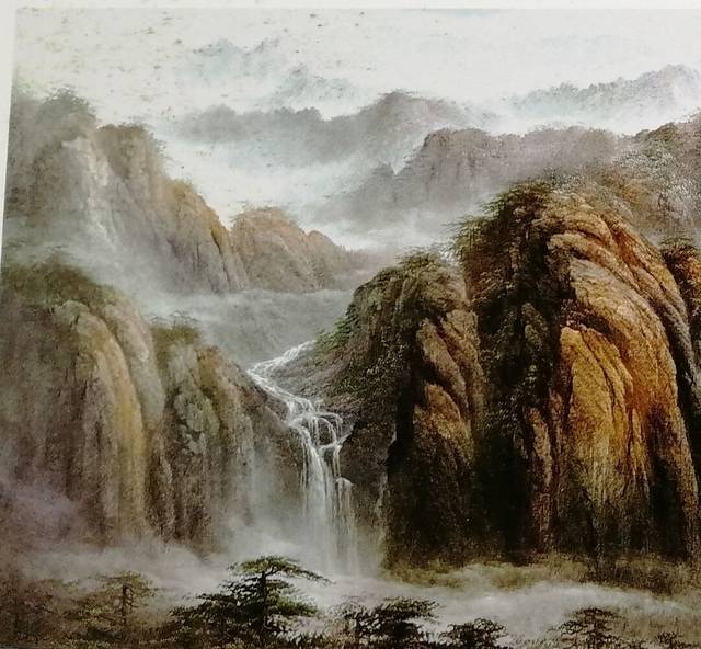 中国的油画山水画——刀笔油画