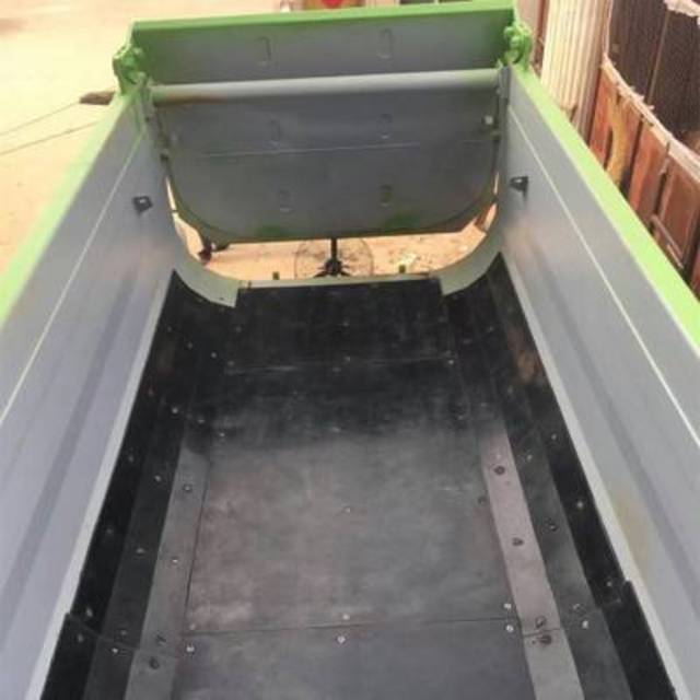 渣土车车厢滑板我们渣土车车厢安装上高分子车厢增滑防粘底板,具有自