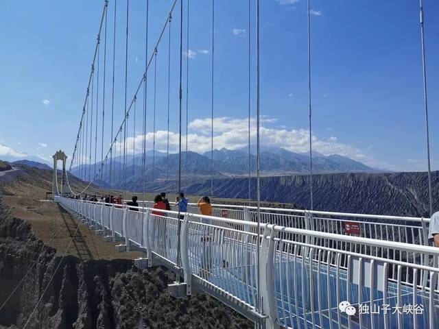 独山子大峡谷玻璃桥开放啦!