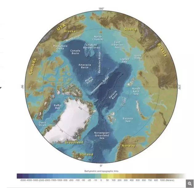 勘测显示北极圈以内的北冰洋海底的石油储量超过900亿桶,占到整个地球