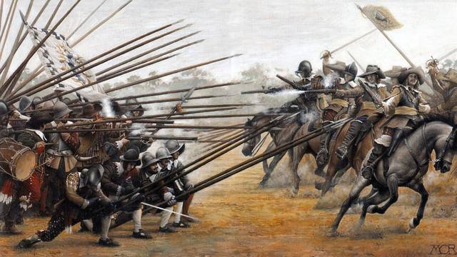 排队枪毙战术的由来,16世纪末的莫里斯横队阵