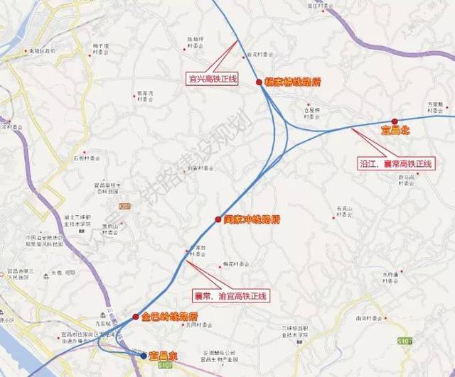 兴山至宜昌高铁(宜昌郑万联络线):为规划沿江高铁项目中进度最快的一