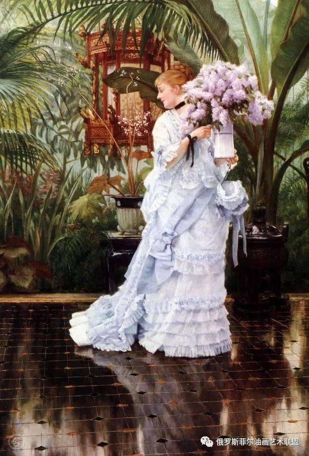 法国艺术家james tissot 宫廷人物油画作品欣赏