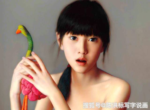 李贵君人体油画《生命》(局部).