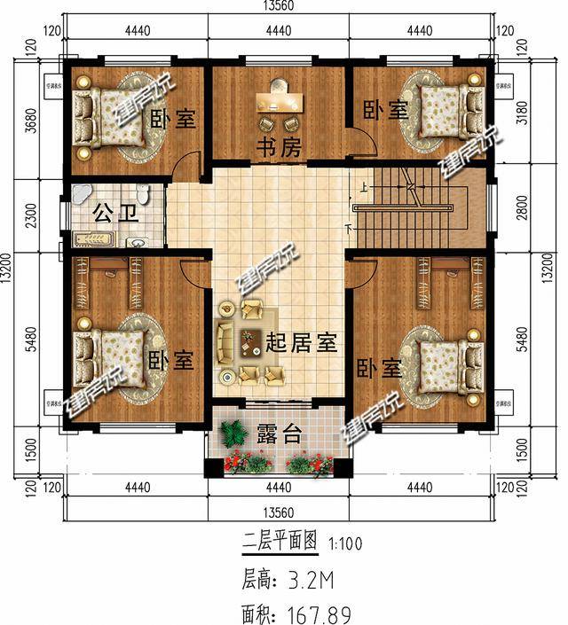 微信公众号:建房说,免费领取别墅图纸设计