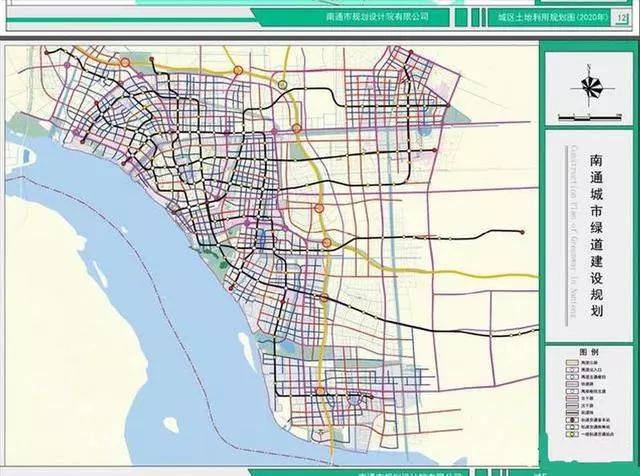 的公开文本文件中,附有一张《南通轨道交通规划图,并且提到南通未来