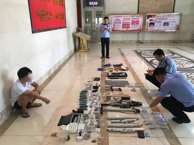 广西海关捣毁一处制枪窝点查获