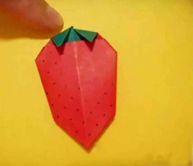 草莓折纸尖角正方形马克笔