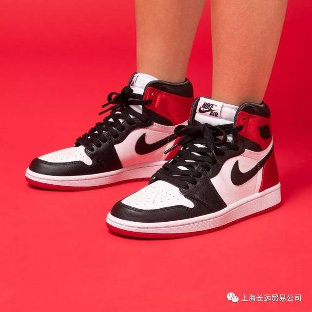 aj1经典复古经典高帮 黑脚趾 红丝绸