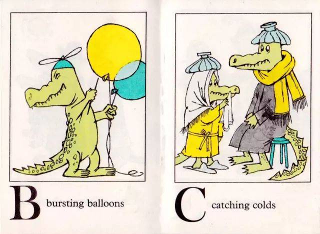 b bursting balloons b 是气球爆炸 c catching colds c 是感冒了