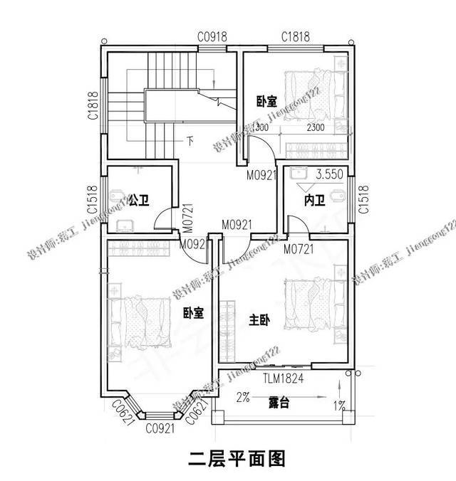 9x14农村自建房设计图,9x14米自建房户型 2019年最新最热门的10套农村建房图纸,第3款恰到好处