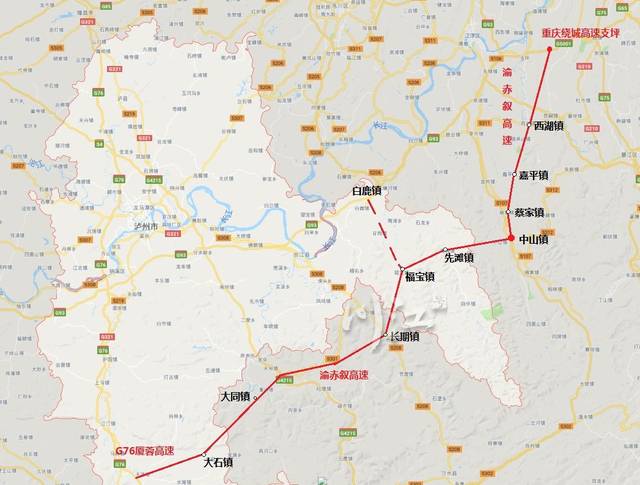 泸州到重庆又增一条高速公路:渝赤叙高速