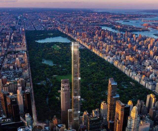 纽约中央公园一号大楼宣布竣工,纪录再次刷新,成为世界最高住宅