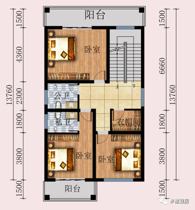 8x12米三层农村别墅,美观大气,建一栋即刻拥有幸福人生!