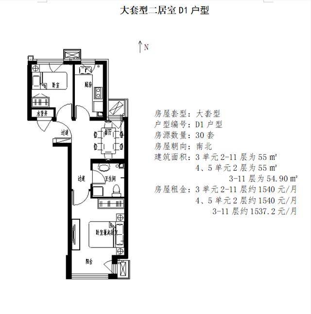 还有5天!通州最新一轮公租房快速配租!附户型图