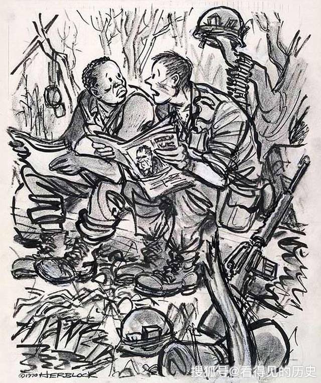 也就是在这场反战运动中,美国的漫画家们拿起了他们的画笔,揭露战争的