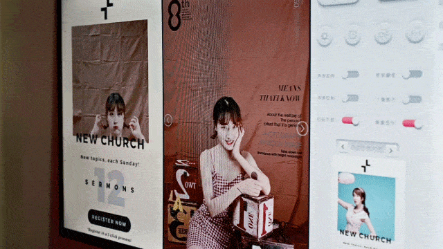 拍过的照片可以当场回看,各种有意思的 边框,文字模板任意切换,杂志