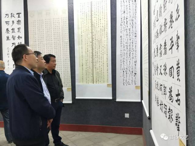 "庆祝中华人民共和国成立七十周年秦州,甘谷书法作品联展"开幕