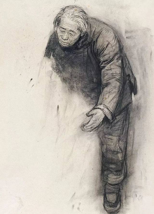 人物素描,王式廓 素描《血衣》甫一问世,即引起不小轰动,颇为成功.